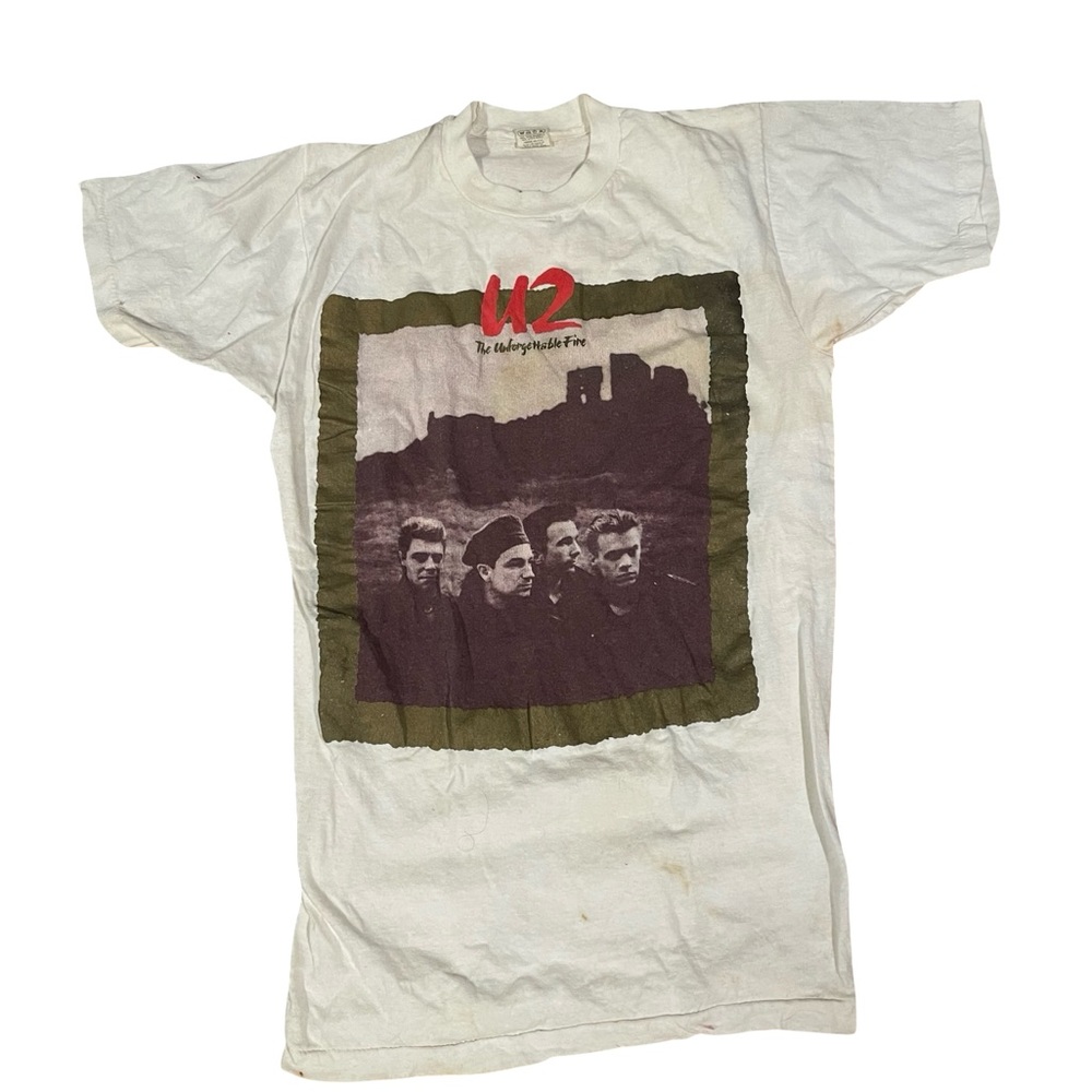 Vintage 1985 U2 The Unforgettable Fire Tour cotton tee